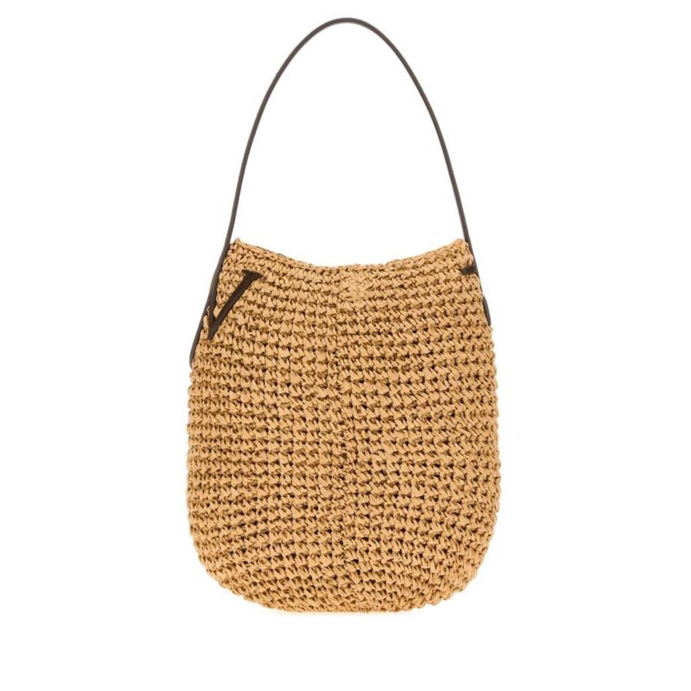 Jw Anderson Women Raffia Small Bulb Handbag